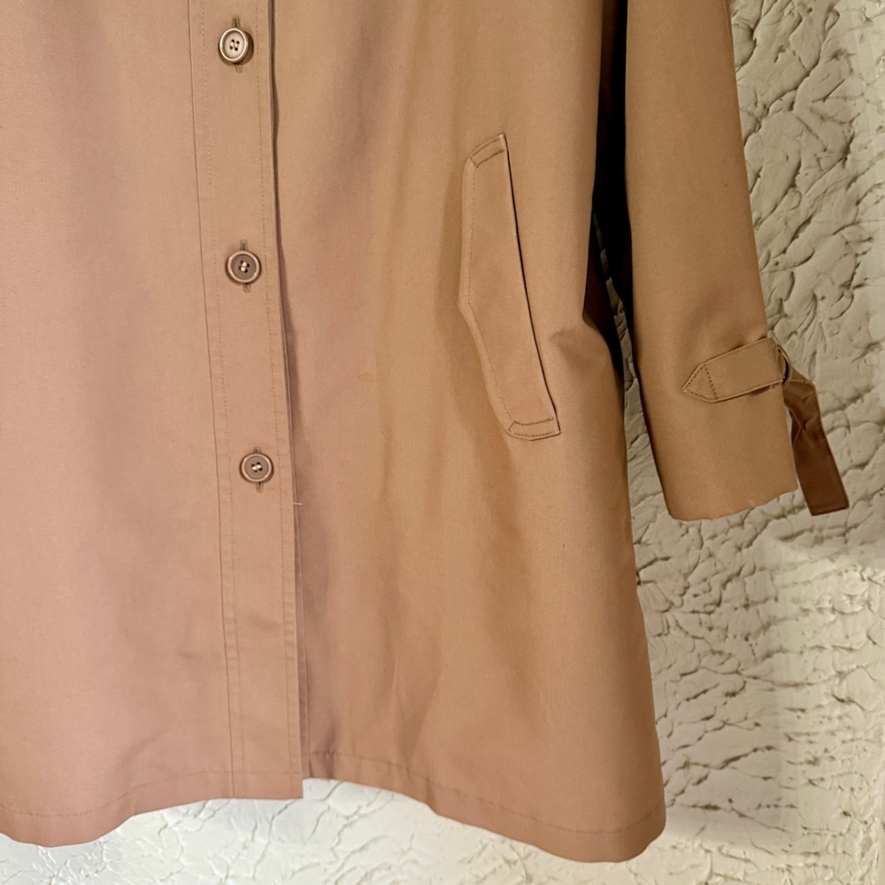 London Fog Women's Classic Blush/Mauve Trench Coat Lined - Picture 4 of 9